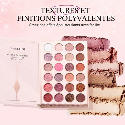 💄50% DE RÉDUCTION MAINTENANT !🥳🥳 Palette Livre de Maquillage Tout-en-un – Kit de Maquillage Multi-couches avec Fards à Paupières, Blush, Contour et Enlumineur, Livre de Maquillage Pliable et Portable pour le Quotidien et les Fêtes