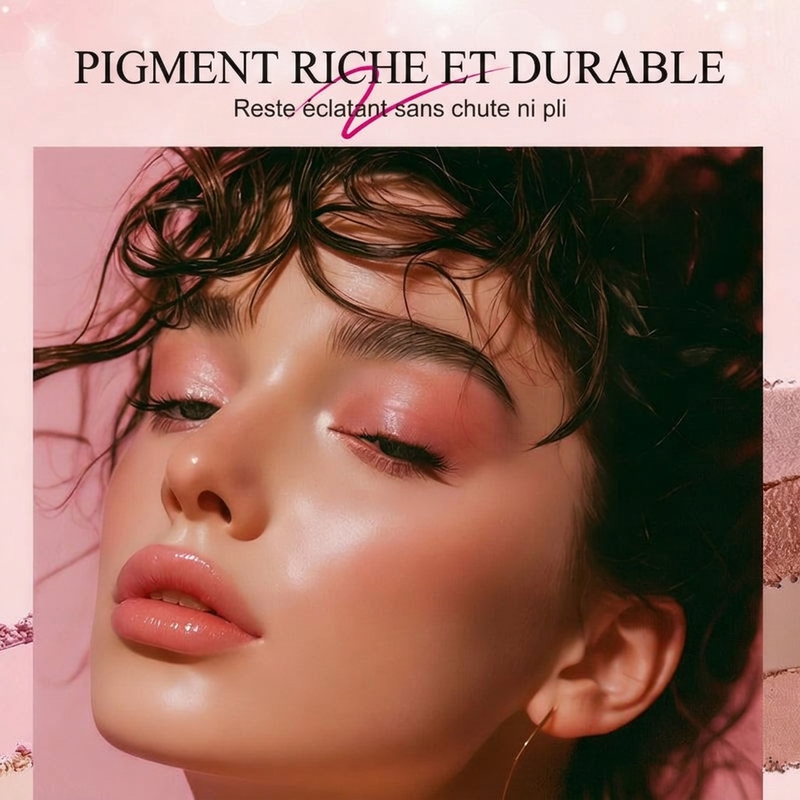 💄50% DE RÉDUCTION MAINTENANT !🥳🥳 Palette Livre de Maquillage Tout-en-un – Kit de Maquillage Multi-couches avec Fards à Paupières, Blush, Contour et Enlumineur, Livre de Maquillage Pliable et Portable pour le Quotidien et les Fêtes