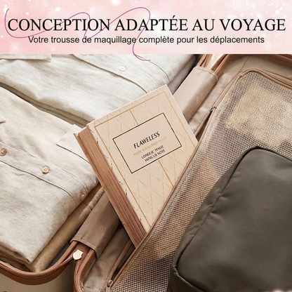 💄50% DE RÉDUCTION MAINTENANT !🥳🥳 Palette Livre de Maquillage Tout-en-un – Kit de Maquillage Multi-couches avec Fards à Paupières, Blush, Contour et Enlumineur, Livre de Maquillage Pliable et Portable pour le Quotidien et les Fêtes