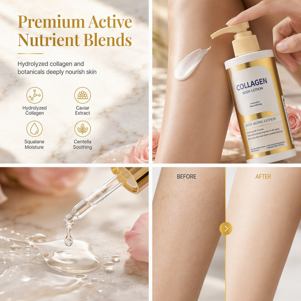 🧴 50% RABATT NU! Body Lotion Skin Care Moisturizing Cream – återställer elasticitet, intensiv återfuktning & viktlös formula – perfekt för torr och grov hud ✨