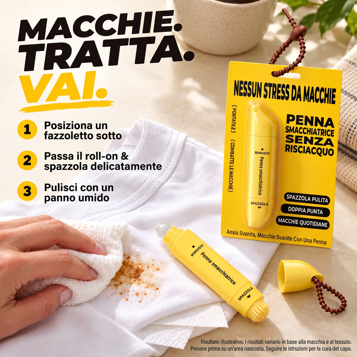 🔥 Penna Smacchiatore Portatile a Doppia Testina – Addio Macchie Subito! 🖊️