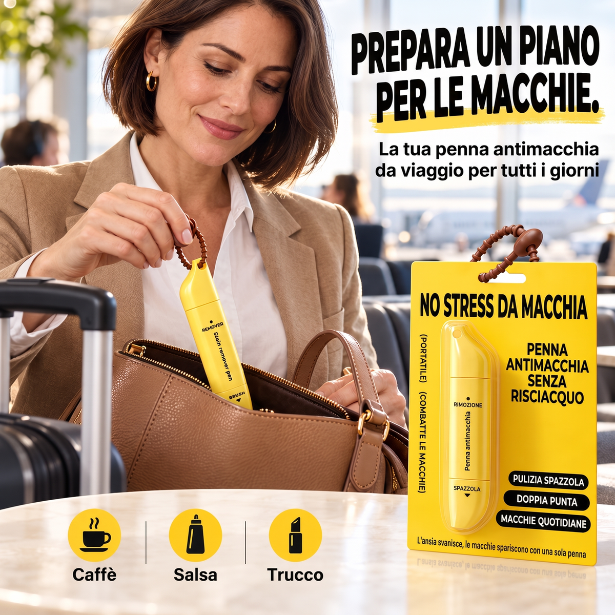 🔥 Penna Smacchiatore Portatile a Doppia Testina – Addio Macchie Subito! 🖊️