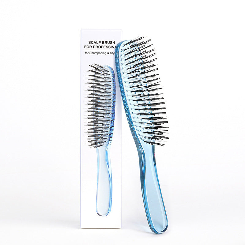 ✨ Brosse démêlante et massante – Démêle instantanément les nœuds en douceur, sur cheveux secs ou mouillés 💆‍♀️