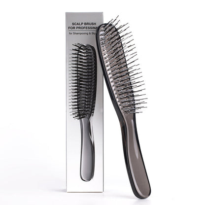 ✨ Brosse démêlante et massante – Démêle instantanément les nœuds en douceur, sur cheveux secs ou mouillés 💆‍♀️