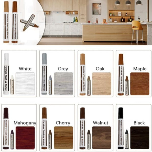 🔥 ACHETEZ 1, OBTENEZ 1 GRATUIT! ✨ Kit de marqueurs pour meubles en bois – Réparation facile ✨