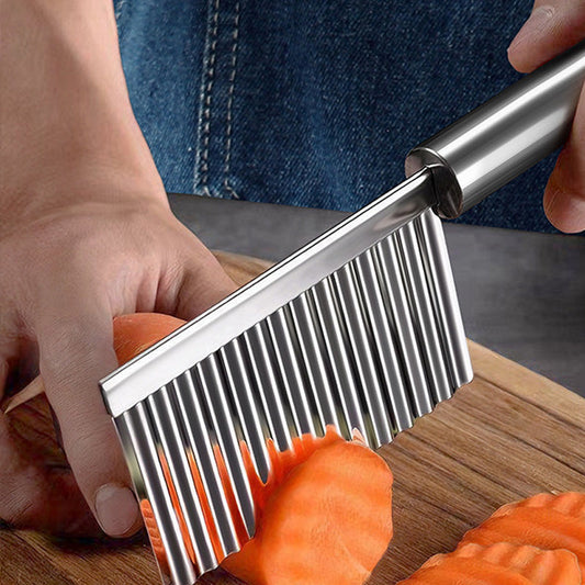 Couteau à découpe crénelée en acier inoxydable