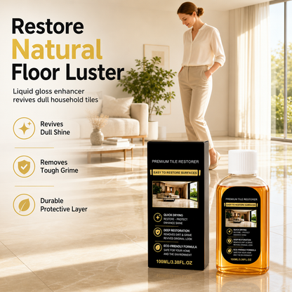🥳2026 HOT SALE🥳💞50K+ SOLD! 🧼✨ 50% OFF! Tile & Floor Restorer & Polish – deep cleans grime, fills micro-scratches & restores mirror-like gloss. Quick-dry for ceramic tiles & hard floors! 🛡️✅