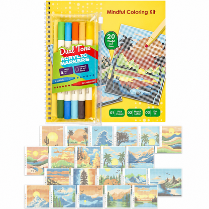 Ensemble de coloriage Braille de pleine conscience