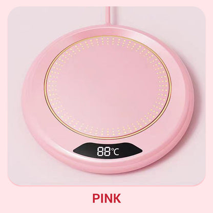 ☕ -50 % ! ✨ Chauffe-tasse électrique – 3 modes de température réglables, arrêt automatique intelligent après 8 heures, compatibilité avec les tasses à fond plat large et chauffage basse consommation de 20 W – 3 couleurs 🍵