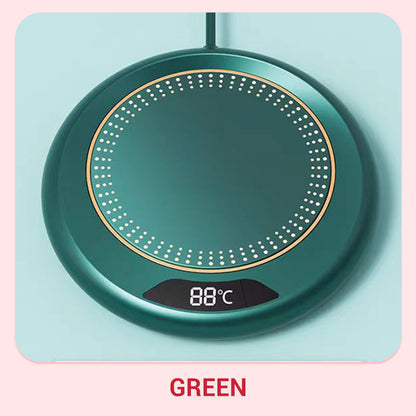 ☕ -50 % ! ✨ Chauffe-tasse électrique – 3 modes de température réglables, arrêt automatique intelligent après 8 heures, compatibilité avec les tasses à fond plat large et chauffage basse consommation de 20 W – 3 couleurs 🍵