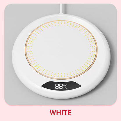 ☕ -50 % ! ✨ Chauffe-tasse électrique – 3 modes de température réglables, arrêt automatique intelligent après 8 heures, compatibilité avec les tasses à fond plat large et chauffage basse consommation de 20 W – 3 couleurs 🍵