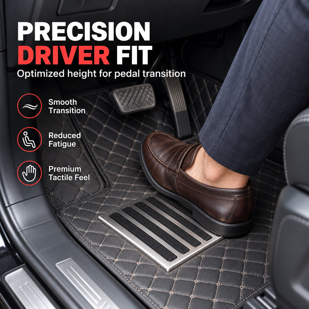 Tapis de sol universel pour voiture, résistant à l'usure, avec renfort au niveau du talon