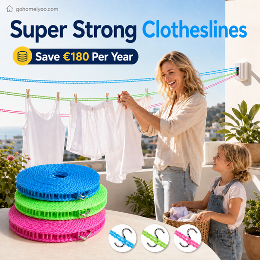 💥 1 acheté, 1 offert 🔗 Linge de linge anti-vent et antidérapant 👕 Finis les problèmes de linge par temps venteux 🌬️
