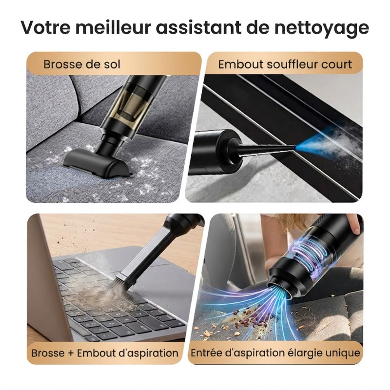🚗 Vente chaude💖 Aspirateur de voiture sans fil Slim V8 Mate haute puissance 13000Pa/30AW