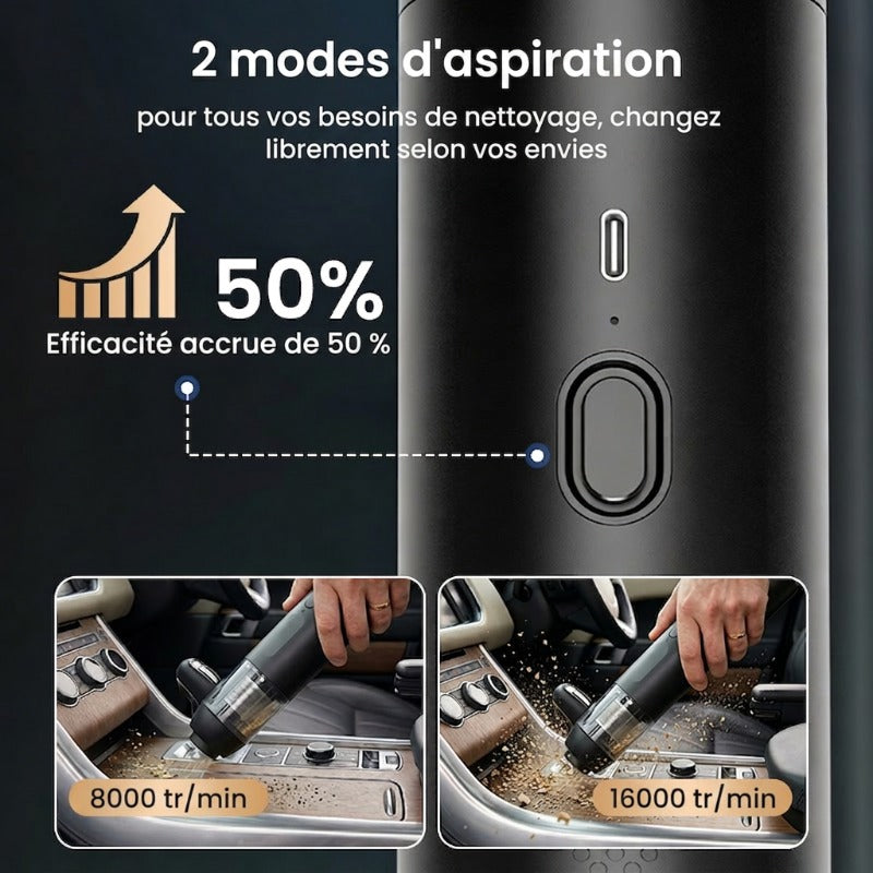 🚗 Vente chaude💖 Aspirateur de voiture sans fil Slim V8 Mate haute puissance 13000Pa/30AW
