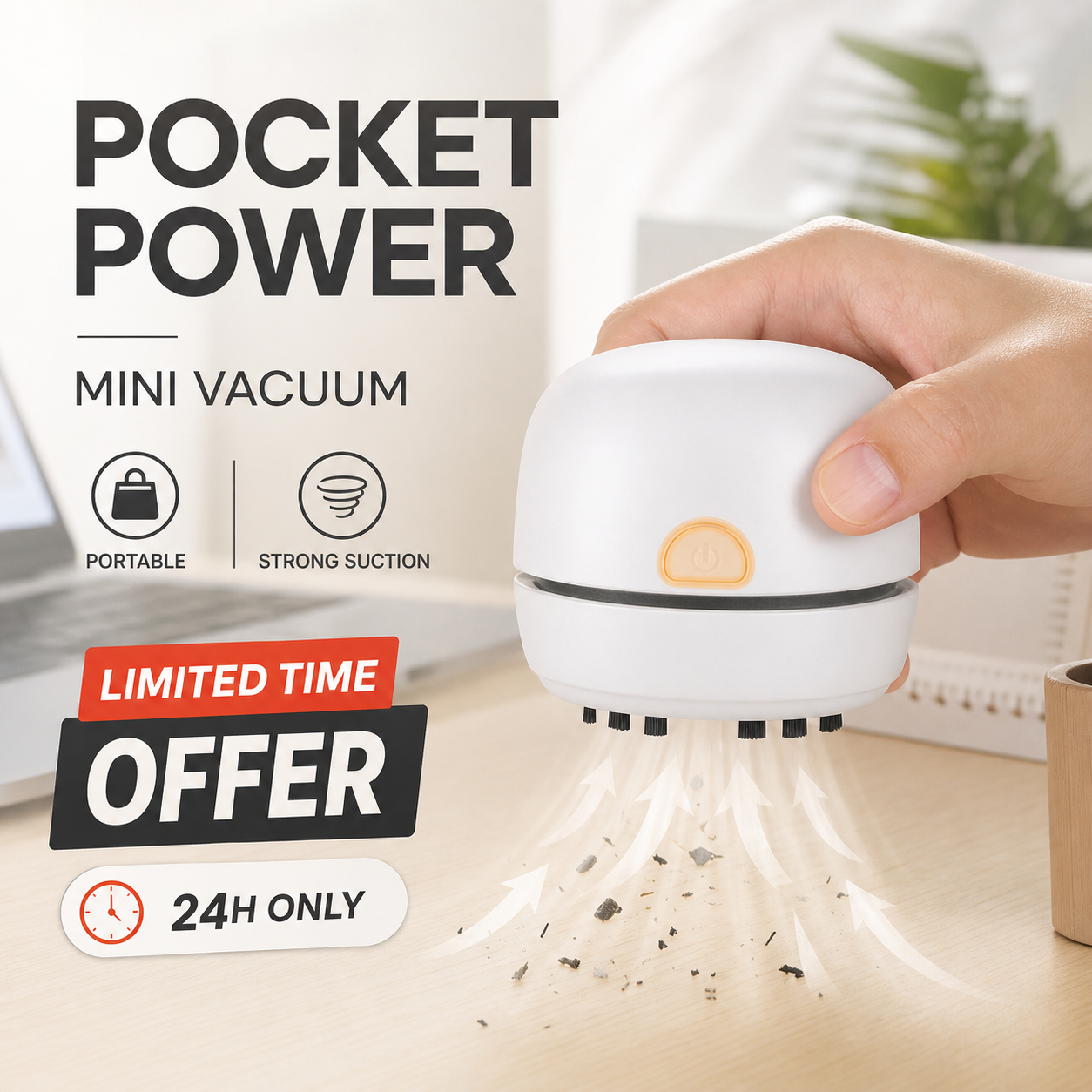 Mini-aspirateur portable pour bureau